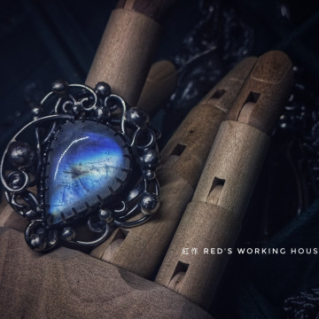 纏藤盈月 月光石戒