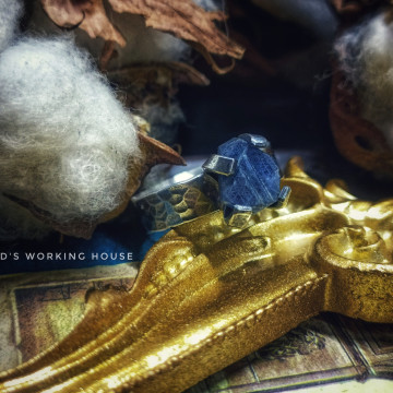 藍寶石原礦小品戒