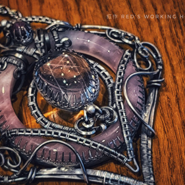 粉晶護心鏡【SOLD】