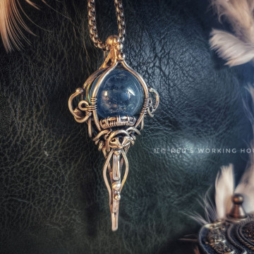 兵器系列 - 海龍王轉珠權杖墜【SOLD】