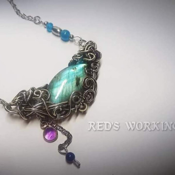 拉長小品雙鏈墜【SOLD】