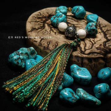 綠松流蘇手串【SOLD】