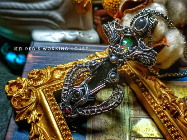 黑碧璽柱墜【SOLD】