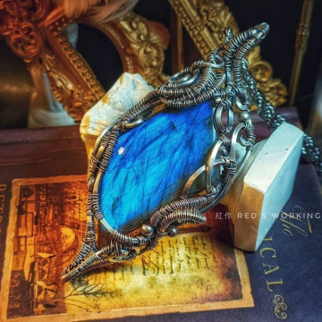 極藍拉長墜【SOLD】