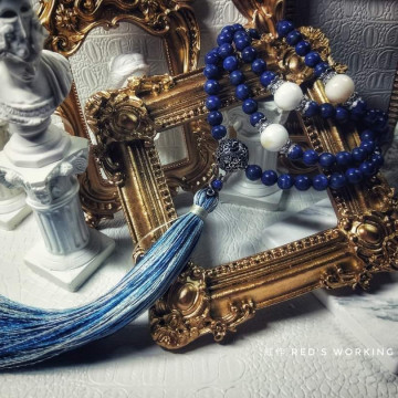 青金石手工流蘇手串【SOLD】