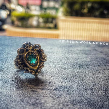 綠碧璽小品戒【SOLD】