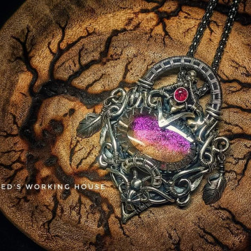 巨巨粉紅火織夢墜【SOLD】