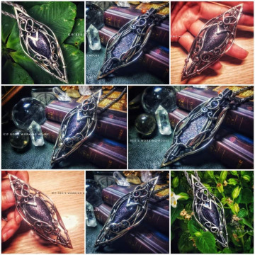 太陽堇青雙向墜【SOLD】