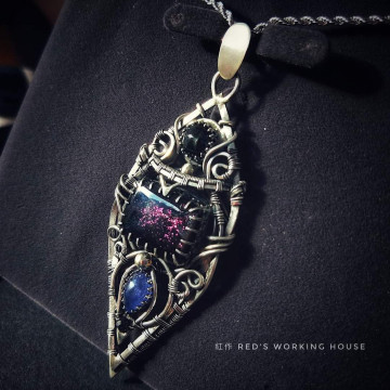 粉紅火墜(封黑底)【SOLD】