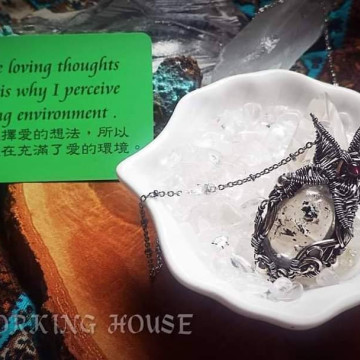 沙膽水晶墜【SOLD】