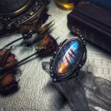 異彩拉長戒【SOLD】