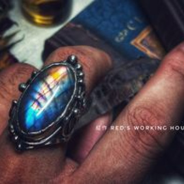 異彩拉長戒【SOLD】