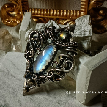 雙子月光墜【SOLD】