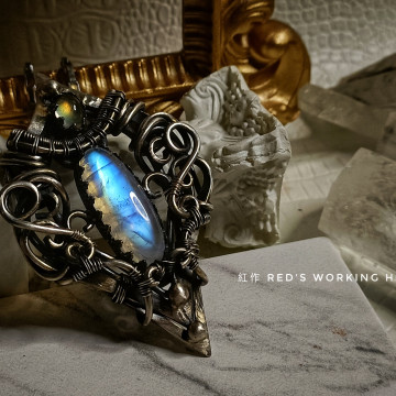 雙子月光墜【SOLD】