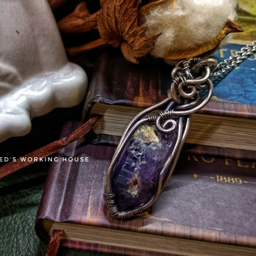 南非紫晶柱小品墜【SOLD】