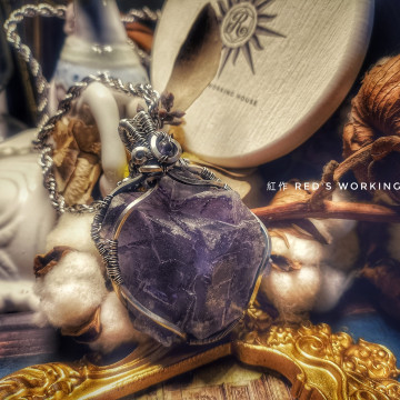 紫仙框螢石墜【SOLD】